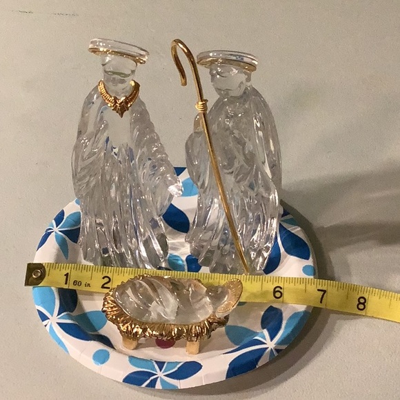 Gorham Crystal Nativity Holy Family